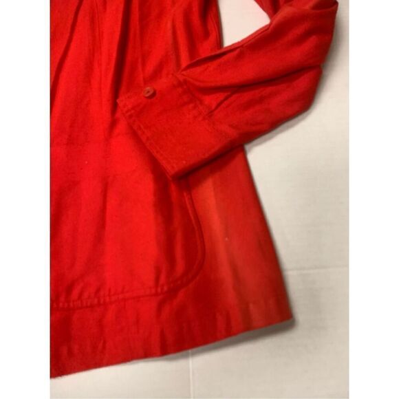 Vintage Silk Trench Style Blouse - Picture 2 of 8